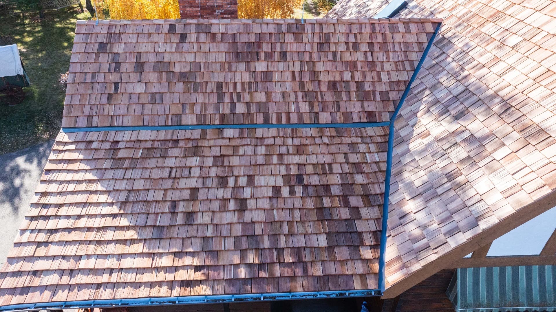 Cedar roofing project in Radville