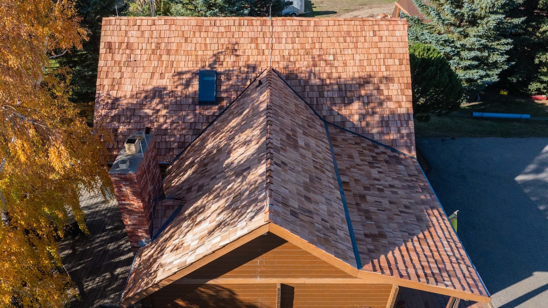 Cedar shake project in Radville