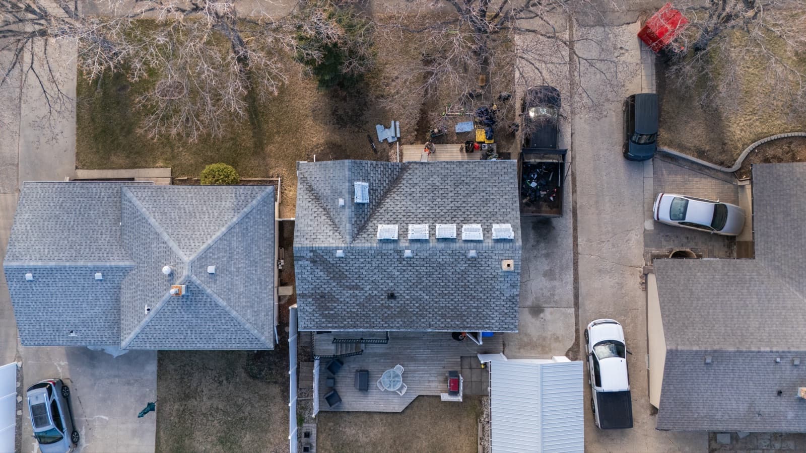 Shingle roof before replacement in Regina