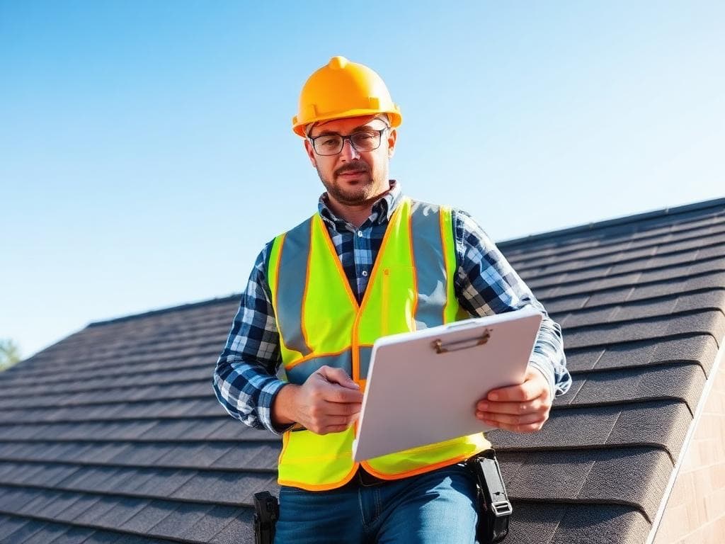 Professional roof inspection