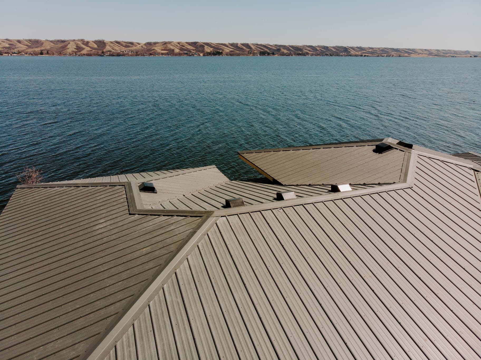 Metal roof installation