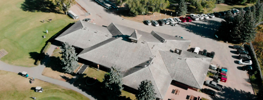 aerial shot of Tor Hill-Optimum Roofing Regina